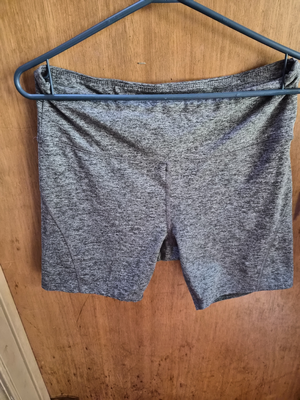 Zobha Heather Gray High-Rise Bike Shorts